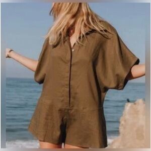 Daily Drills Linen Romper